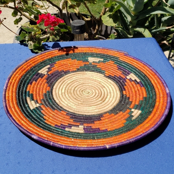 Unique Rattan Woven Orange, Purple Boho Ba… - Picture 10 of 10